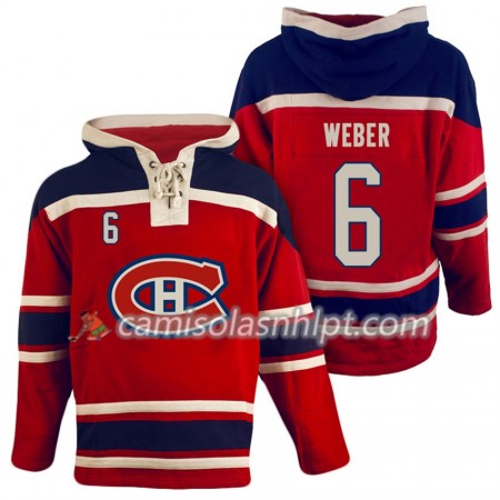 Camisola Montreal Canadiens Shea Weber 6 Vermelho Sawyer Hoodie - Homem